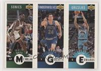 Nate McMillan, Tom Gugliotta, Blue Edwards