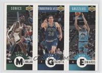 Nate McMillan, Tom Gugliotta, Blue Edwards