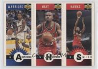 B.J. Armstrong, Tim Hardaway, Steve Smith [EX to NM]