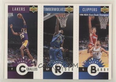 1996-97 Upper Deck Collector's Choice International German - Mini-Cards #M36-50-41 - Cedric Ceballos, Isaiah Rider, Brent Barry