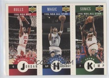 1996-97 Upper Deck Collector's Choice International German - Mini-Cards #M78-60-11 - Michael Jordan, Anfernee Hardaway, Shawn Kemp