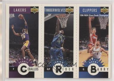 1996-97 Upper Deck Collector's Choice International Italian - Mini-Cards #M36-50-41 - Cedric Ceballos, Isaiah Rider, Brent Barry