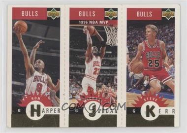 1996-97 Upper Deck Collector's Choice Team Sets - Chicago Bulls Minis - Gold #B1 - Ron Harper, Michael Jordan, Steve Kerr [EX to NM]