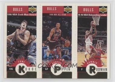 1996-97 Upper Deck Collector's Choice Team Sets - Chicago Bulls Minis #B2 - Toni Kukoc, Scottie Pippen, Dennis Rodman