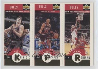 1996-97 Upper Deck Collector's Choice Team Sets - Chicago Bulls Minis #B2 - Toni Kukoc, Scottie Pippen, Dennis Rodman