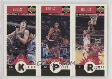 1996-97 Upper Deck Collector's Choice Team Sets - Chicago Bulls Minis #B2 - Toni Kukoc, Scottie Pippen, Dennis Rodman