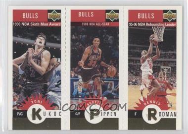 1996-97 Upper Deck Collector's Choice Team Sets - Chicago Bulls Minis #B2 - Toni Kukoc, Scottie Pippen, Dennis Rodman