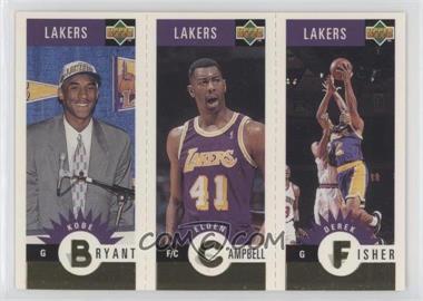 1996-97 Upper Deck Collector's Choice Team Sets - Los Angeles Lakers Minis - Gold #L1 - Kobe Bryant, Elden Campbell, Derek Fisher
