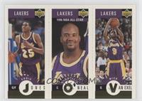 Eddie Jones, Shaquille O'Neal, Nick Van Exel