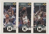 Hersey Hawkins, Shawn Kemp, Nate McMillan