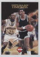 Erick Dampier, George Gervin [EX to NM] #/12,000