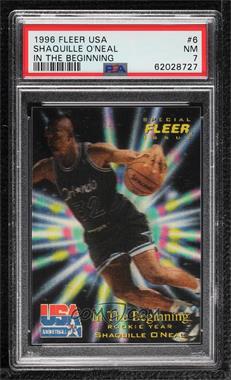 1996 Fleer USA Basketball - [Base] #6 - Shaquille O'Neal [PSA 7 NM]