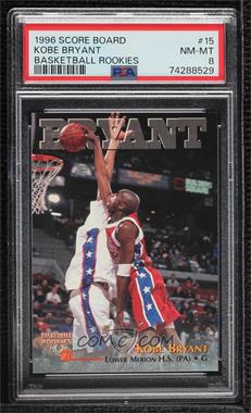1996 Score Board Basketball Rookies - [Base] #15 - Kobe Bryant [PSA 8 NM‑MT]
