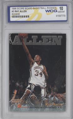 1996 Score Board Basketball Rookies - [Base] #5 - Ray Allen [Encased]