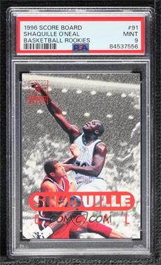 1996 Score Board Basketball Rookies - [Base] #91 - Shaquille O'Neal [PSA 9 MINT]