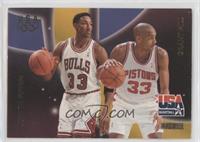 Scottie Pippen, Grant Hill [EX to NM]