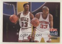 Scottie Pippen, Grant Hill [EX to NM]