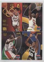 Scottie Pippen, Hakeem Olajuwon, David Robinson, John Stockton