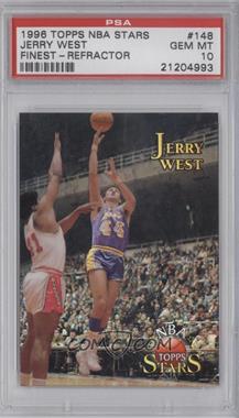 1996 Topps Stars - [Base] - Finest Refractor #148 - Jerry West [PSA 10 GEM MT]