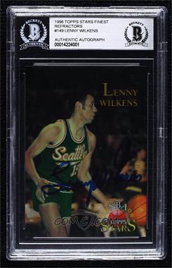 1996 Topps Stars - [Base] - Finest Refractor #149 - Lenny Wilkens [BAS BGS Authentic]