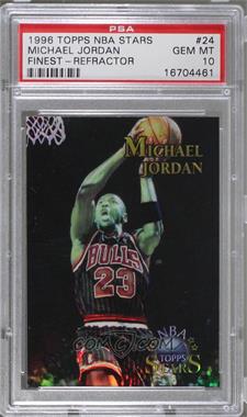 1996 Topps Stars - [Base] - Finest Refractor #24 - Michael Jordan [PSA 10 GEM MT]