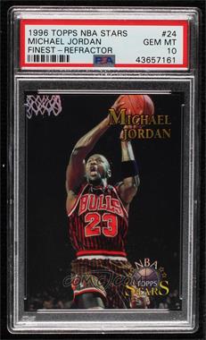 1996 Topps Stars - [Base] - Finest Refractor #24 - Michael Jordan [PSA 10 GEM MT]