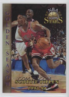 1996 Topps Stars - [Base] - Finest Refractor #86 - Golden Seasons - Scottie Pippen