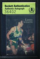 Lenny Wilkens [BAS Beckett Auth Sticker]