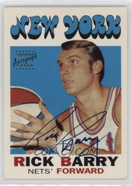 1996 Topps Stars - Reprints - Autographs #5 - Rick Barry [Poor to Fair]