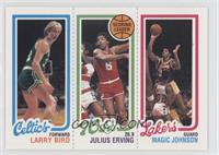 Larry Bird, Julius Erving, Magic Johnson