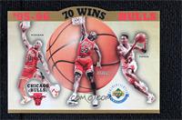 '95-96 Bulls 70 Wins (Dennis Rodman, Michael Jordan, Scottie Pippen) #/10,000