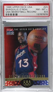 1996 Upper Deck USA Basketball Deluxe Gold Edition - [Base] #20 - Shaquille O'Neal [PSA 8.5 NM‑MT+]