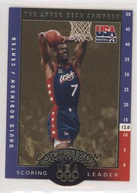 1996 Upper Deck USA Basketball Deluxe Gold Edition - Prize Follow Your Dreams - Gold #FD2 - David Robinson