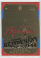 Michael Jordan 1986-87 (Color Border, Red Signature, Retirement Overstrike) #/9…