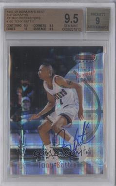 1997-98 Bowman's Best - [Base] - Atomic Refractor Certified Autograph #102 - Tony Battie [BGS 9.5 GEM MINT]