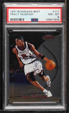 1997-98 Bowman's Best - [Base] #111 - Tracy McGrady [PSA 8 NM‑MT]