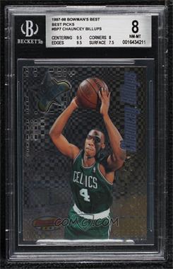 1997-98 Bowman's Best - Best Picks #BP7 - Chauncey Billups [BGS 8 NM‑MT]