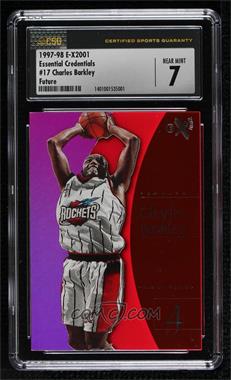 1997-98 EX2001 - [Base] - Essential Credentials Future #17 - Charles Barkley /64 [CSG 7 Near Mint]