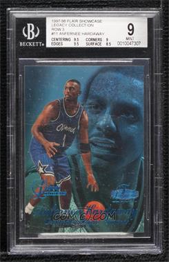 1997-98 Flair Showcase - [Base] - Legacy Collection Row 3 #11 - Anfernee Hardaway /100 [BGS 9 MINT]