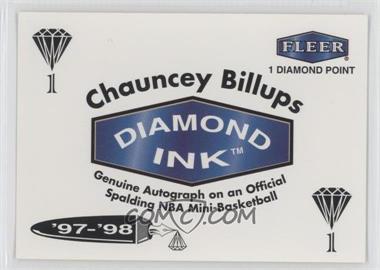 1997-98 Fleer - Diamond Ink Exchange Program - 1 Point #_CHBI - Chauncey Billups