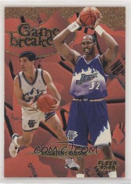 1997-98 Fleer - Game Breakers #11 - John Stockton, Karl Malone