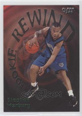 1997-98 Fleer - Rookie Rewind #8 - Stephon Marbury