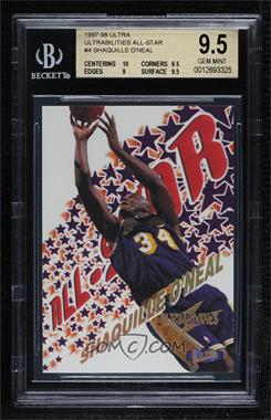 1997-98 Fleer Ultra - Ultrabilities - All-Stars #4 AS - Shaquille O'Neal [BGS 9.5 GEM MINT]