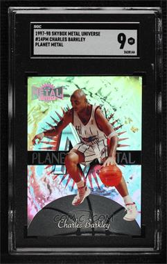 1997-98 Metal Universe - Planet Metal #14 PM - Charles Barkley [SGC 9 MINT]