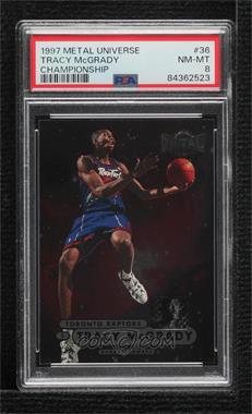 1997-98 Metal Universe Championship Preview - [Base] #36 - Tracy McGrady [PSA 8 NM‑MT]