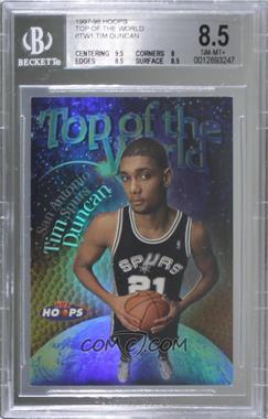 1997-98 NBA Hoops - Top of the World #1TW - Tim Duncan [BGS 8.5 NM‑MT+]