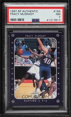 1997-98 SP Authentic - [Base] #166 - Tracy McGrady [PSA 7 NM]
