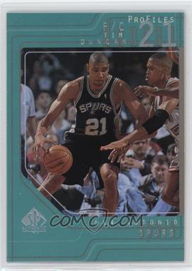 1997-98 SP Authentic - Profiles #P37 - Tim Duncan