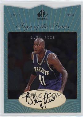 1997-98 SP Authentic - Sign of the Times #GR - Glen Rice