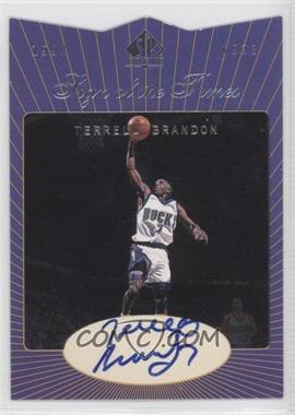 1997-98 SP Authentic - Sign of the Times #TE - Terrell Brandon